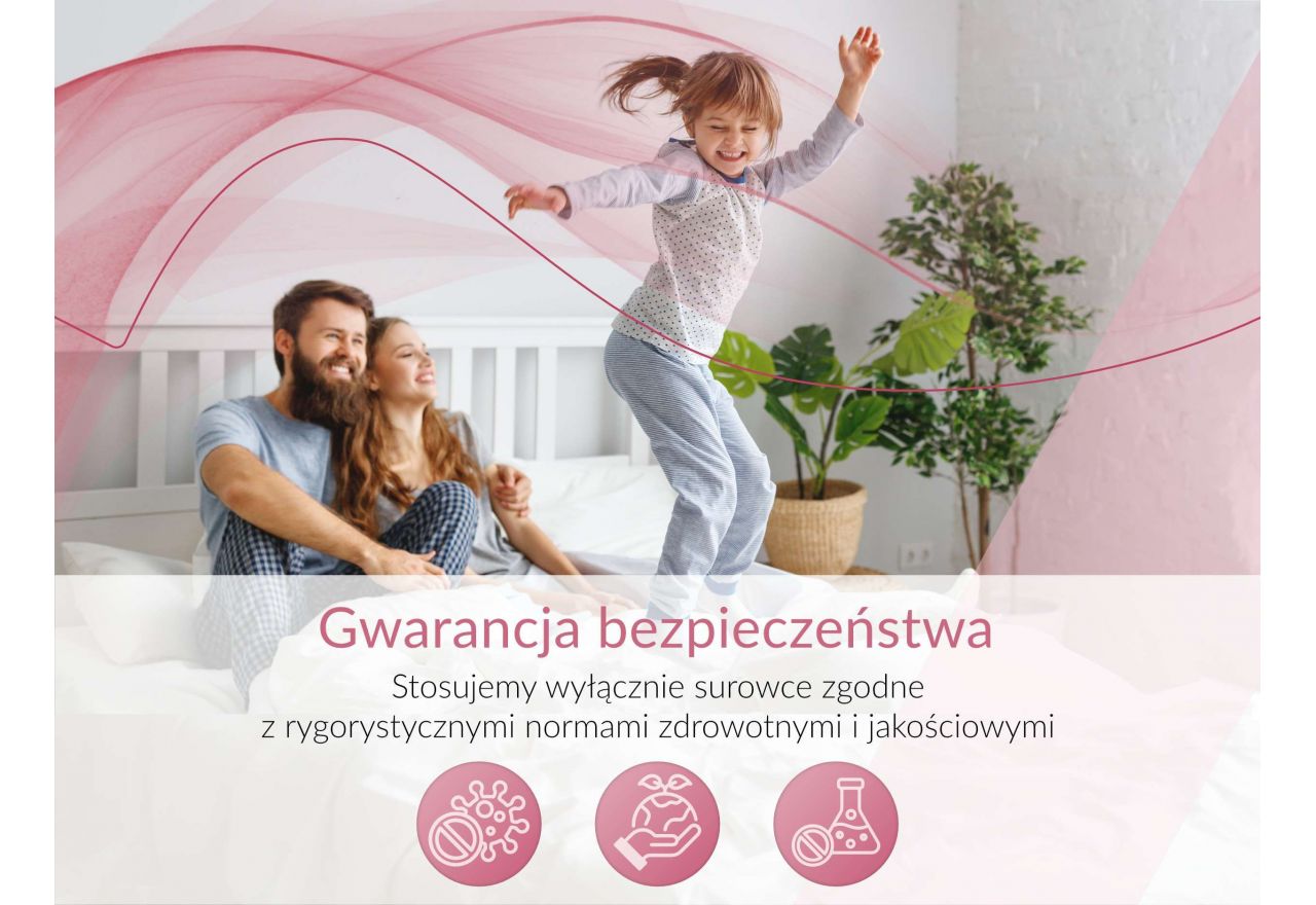 Materac piankowy VELO 90x200 cm - H2 - pokrowiec SIVO