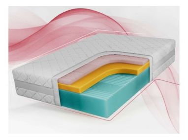 Materac piankowy VELO 120x200 cm - H2 - pokrowiec SIVO