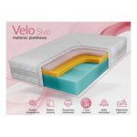 Materac piankowy VELO 160x200 cm - H2 - pokrowiec SIVO