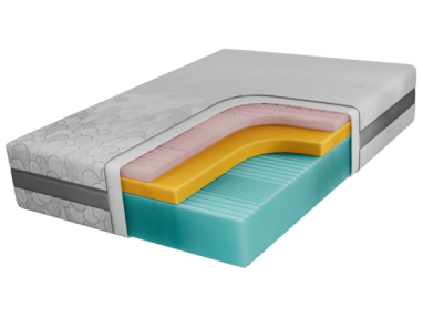 Materac piankowy VELO 120x200 cm - H2 - pokrowiec APRI