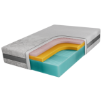 Materac piankowy VELO 120x200 cm - H2 - pokrowiec APRI