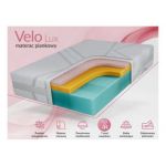 Materac piankowy VELO 90x200 cm - H2 - pokrowiec LUX