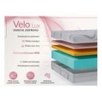 Materac piankowy VELO 120x200 cm - H2 - pokrowiec LUX