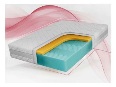 Materac piankowy MIRO 120x200 cm - H2 - pokrowiec SIVO