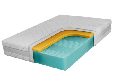 Materac piankowy MIRO 140x200 cm - H2 - pokrowiec SIVO