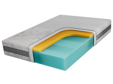 Materac piankowy MIRO 90x200 cm - H2 - pokrowiec APRI