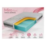 Materac piankowy MIRO 90x200 cm - H2 - pokrowiec APRI