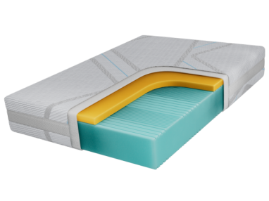 Materac piankowy MIRO 90x200 cm - H2 - pokrowiec LUX