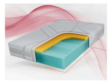 Materac piankowy MIRO 120x200 cm - H2 - pokrowiec LUX