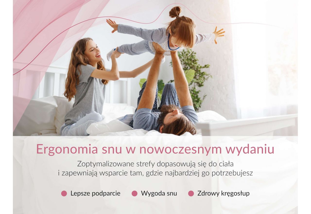 Materac piankowy ROVO 140x200 cm - H2 - pokrowiec SIVO