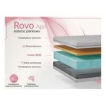 Materac piankowy ROVO 90x200 cm - H2 - pokrowiec APRI