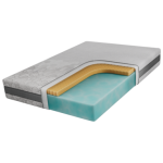 Materac piankowy ROVO 120x200 cm - H2 - pokrowiec APRI