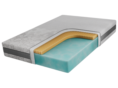 Materac piankowy ROVO 160x200 cm - H2 - pokrowiec APRI