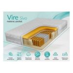 Materac pocket VIRE 120x200 cm - H3/H4 - pokrowiec SIVO