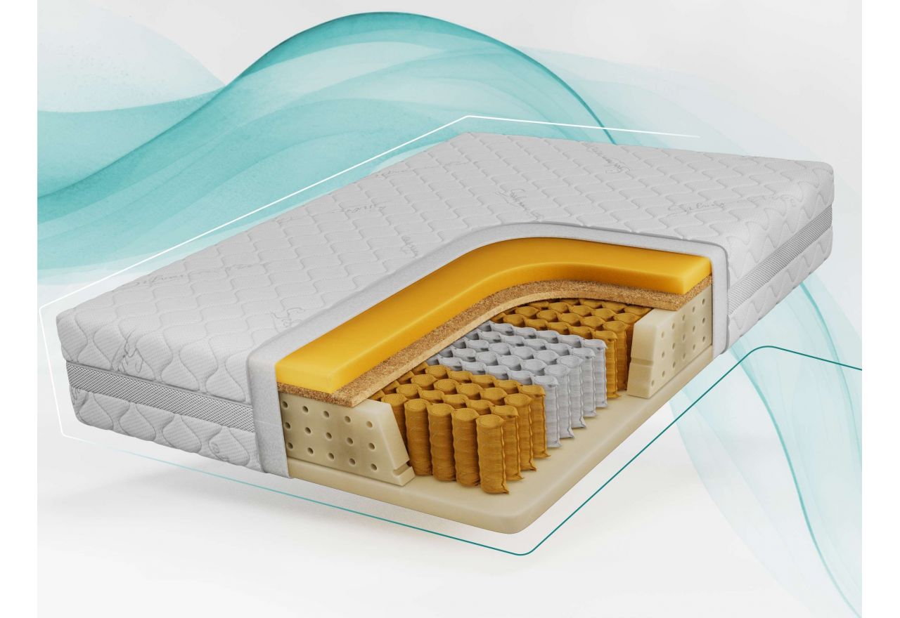 Materac pocket VIRE 160x200 cm - H3/H4 - pokrowiec SIVO