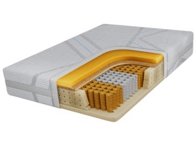 Materac pocket VIRE 120x200 cm - H3/H4 - pokrowiec LUX