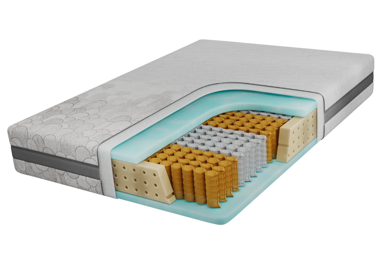 Materac pocket COVE 90x200 cm - H3 - pokrowiec APRI