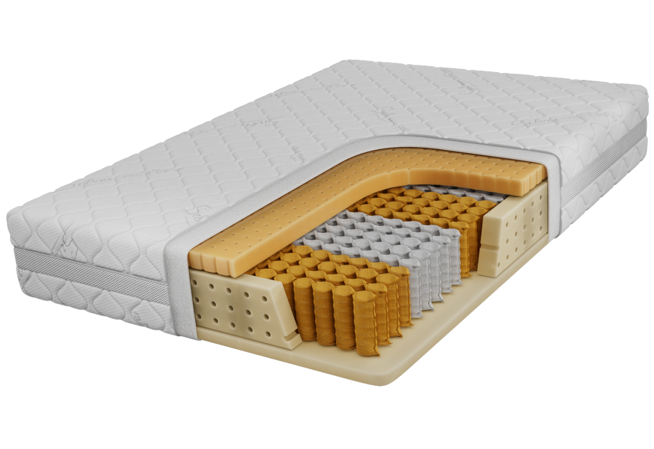 Materac pocket TENE 160x200 cm - H3 - pokrowiec SIVO