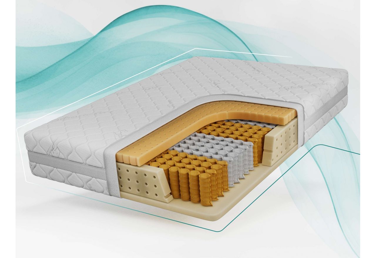 Materac pocket TENE 160x200 cm - H3 - pokrowiec SIVO