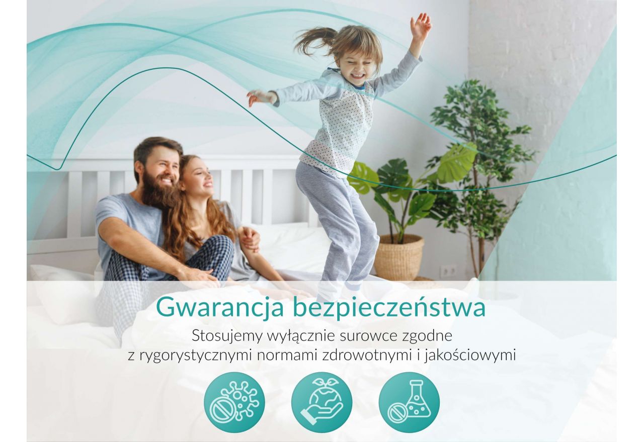 Materac pocket TENE 200x200 cm - H3 - pokrowiec APRI