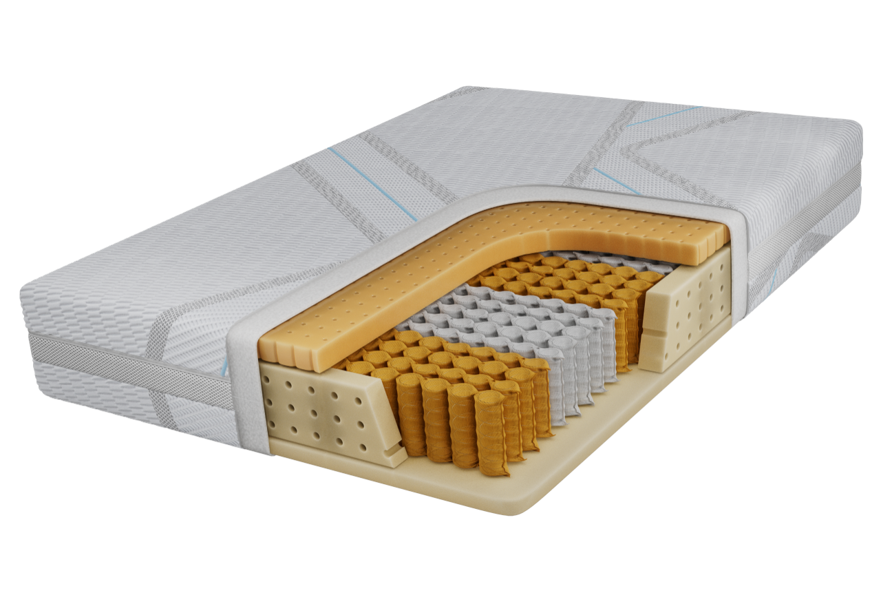 Materac pocket TENE 160x200 cm - H3 - pokrowiec LUX