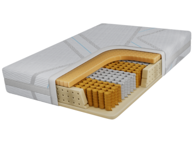 Materac pocket TENE 200x200 cm - H3 - pokrowiec LUX