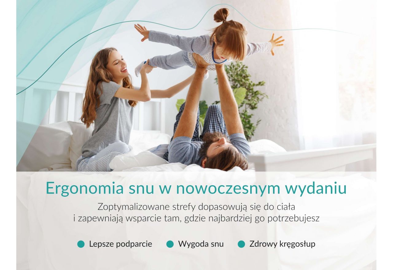 Materac pocket MOXE 140x200 cm - H3 - pokrowiec SIVO