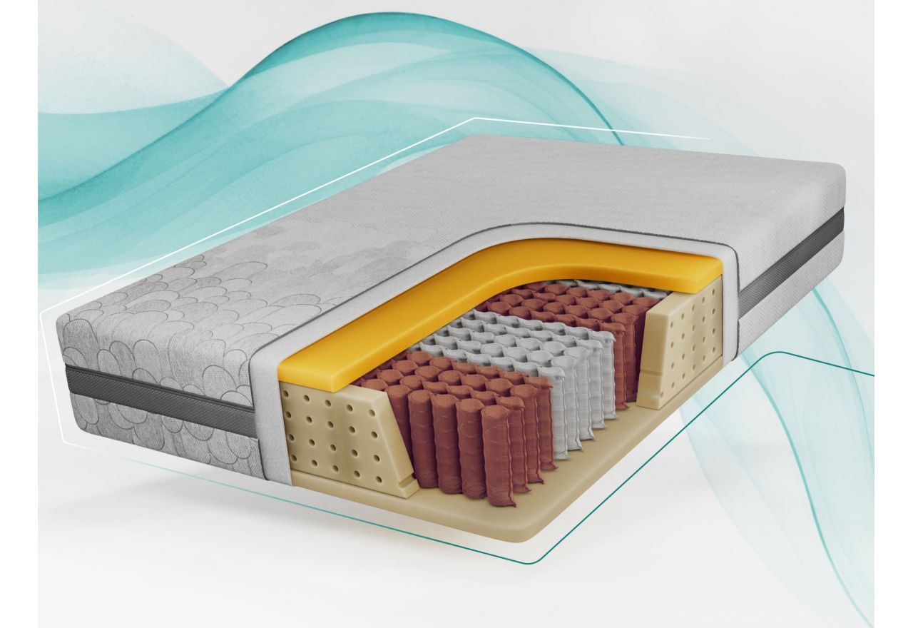 Materac pocket MOXE 140x200 cm - H3 - pokrowiec APRI