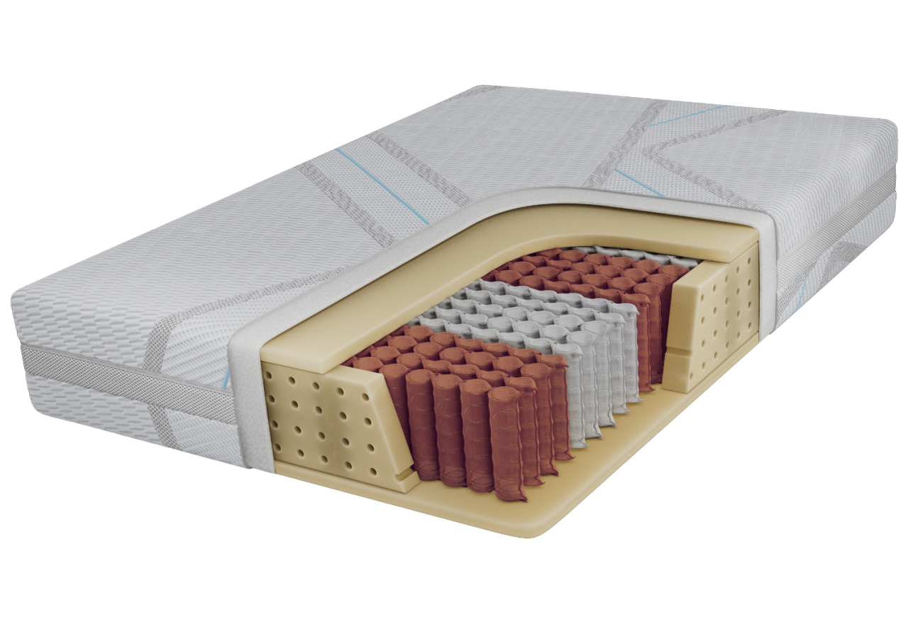 Materac pocket JOVE 160x200 cm - H3 - pokrowiec LUX