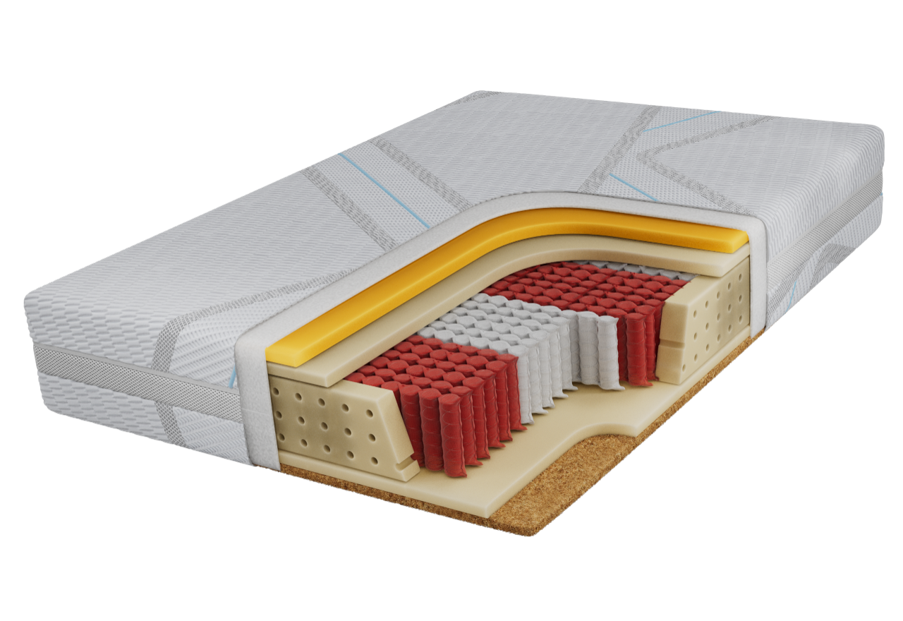 Materac multipocket ELORI 120x200 cm - H3/H4 - pokrowiec LUX