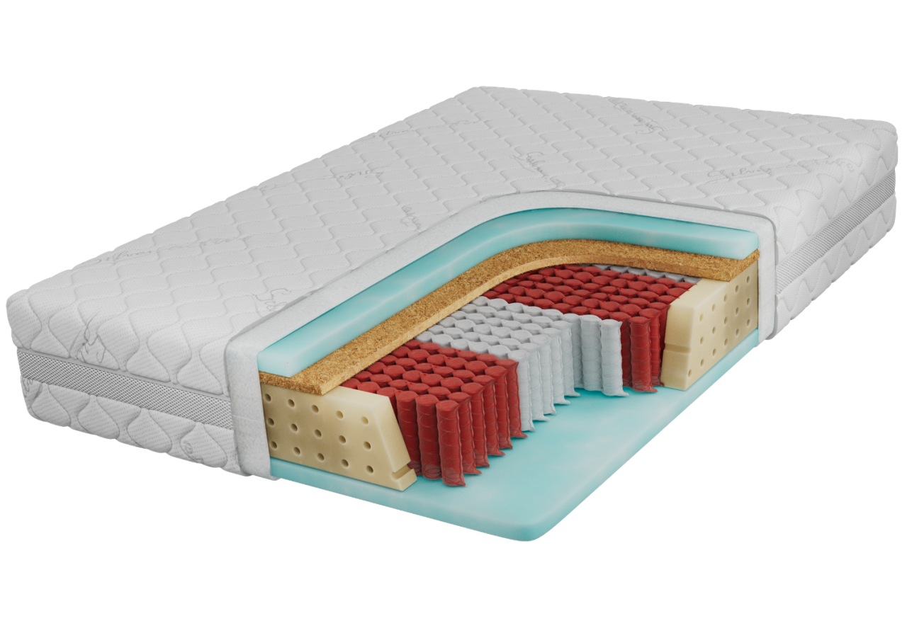 Materac multipocket CALVI 200x200 cm - H3/H4 - pokrowiec SIVO