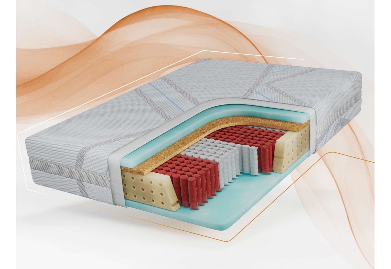 Materac multipocket CALVI 180x200 cm - H3/H4 - pokrowiec LUX