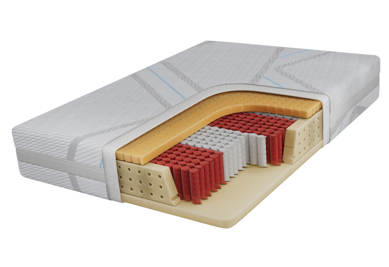Materac multipocket RINALI 90x200 cm - H3 - pokrowiec LUX