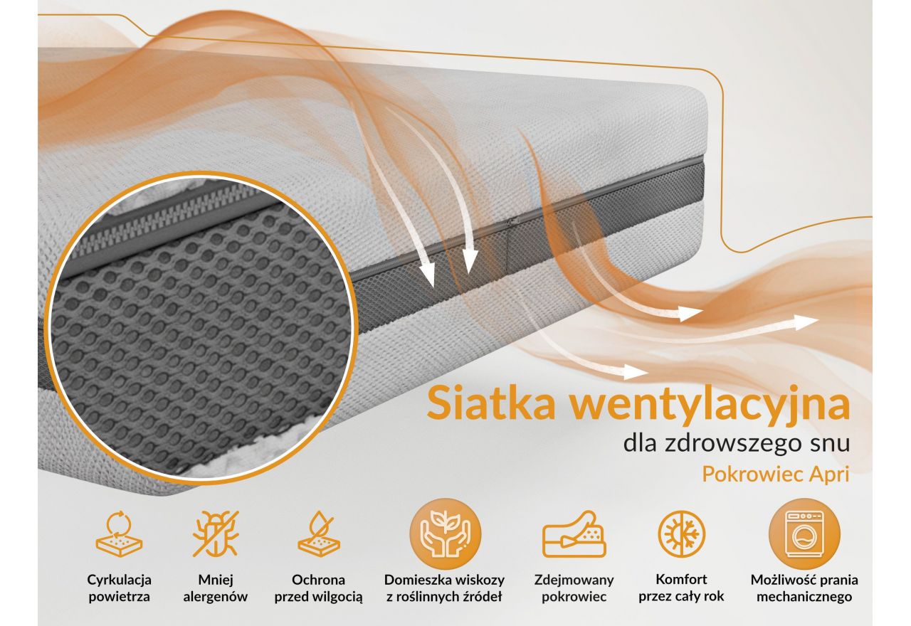 Materac multipocket VALTI 140x200 cm - H3 - pokrowiec APRI