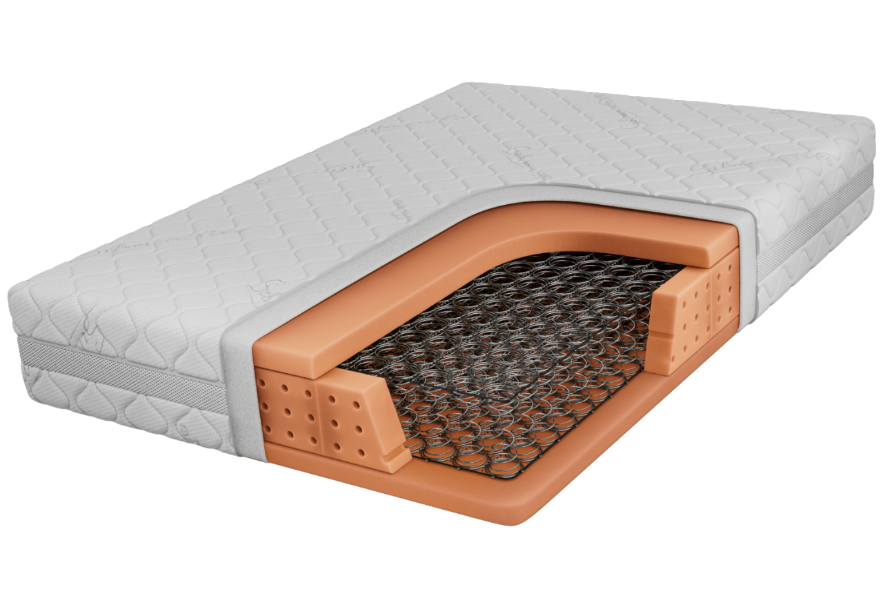 Materac bonellowy VENA 120x200 cm - H3 - pokrowiec SIVO