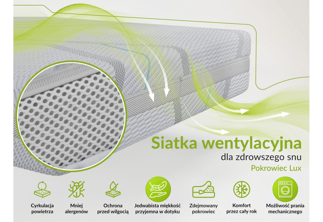 Materac bonellowy VENA 160x200 cm - H3 - pokrowiec LUX