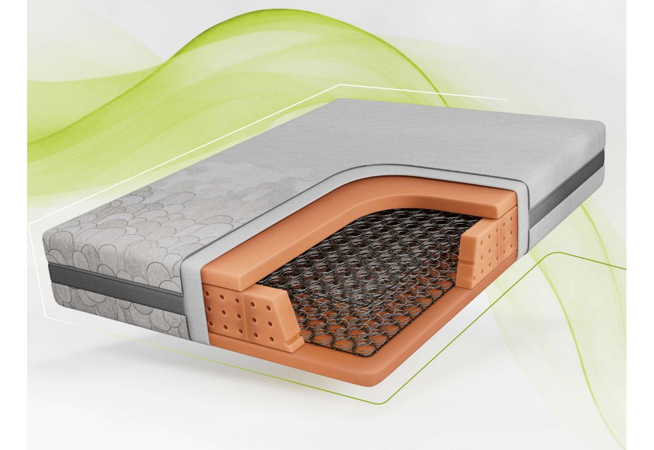 Materac bonellowy VENA 90x200 cm - H3 - pokrowiec APRI