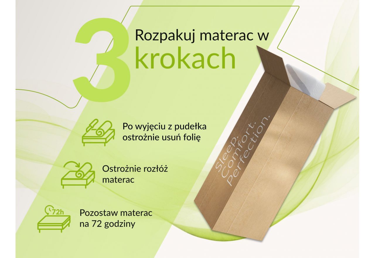 Materac bonellowy VENA 200x200 cm - H3 - pokrowiec APRI