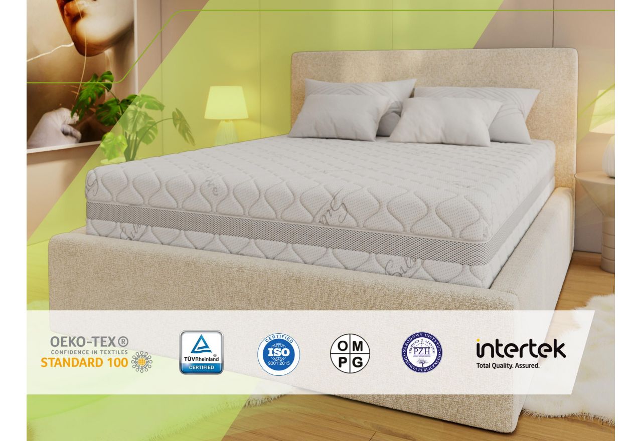 Materac bonellowy NOVA 180x200 cm - H3/H4 - pokrowiec SIVO