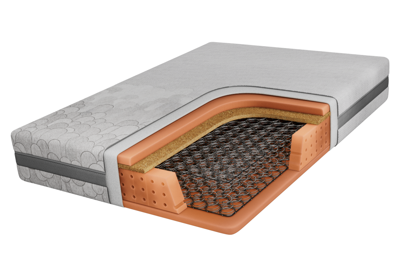 Materac bonellowy NOVA 160x200 cm - H3/H4 - pokrowiec APRI