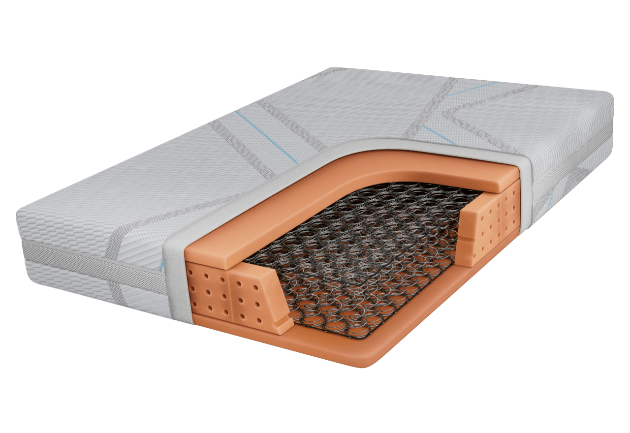 Materac bonellowy TOVA 90x200 cm - H3 - pokrowiec LUX