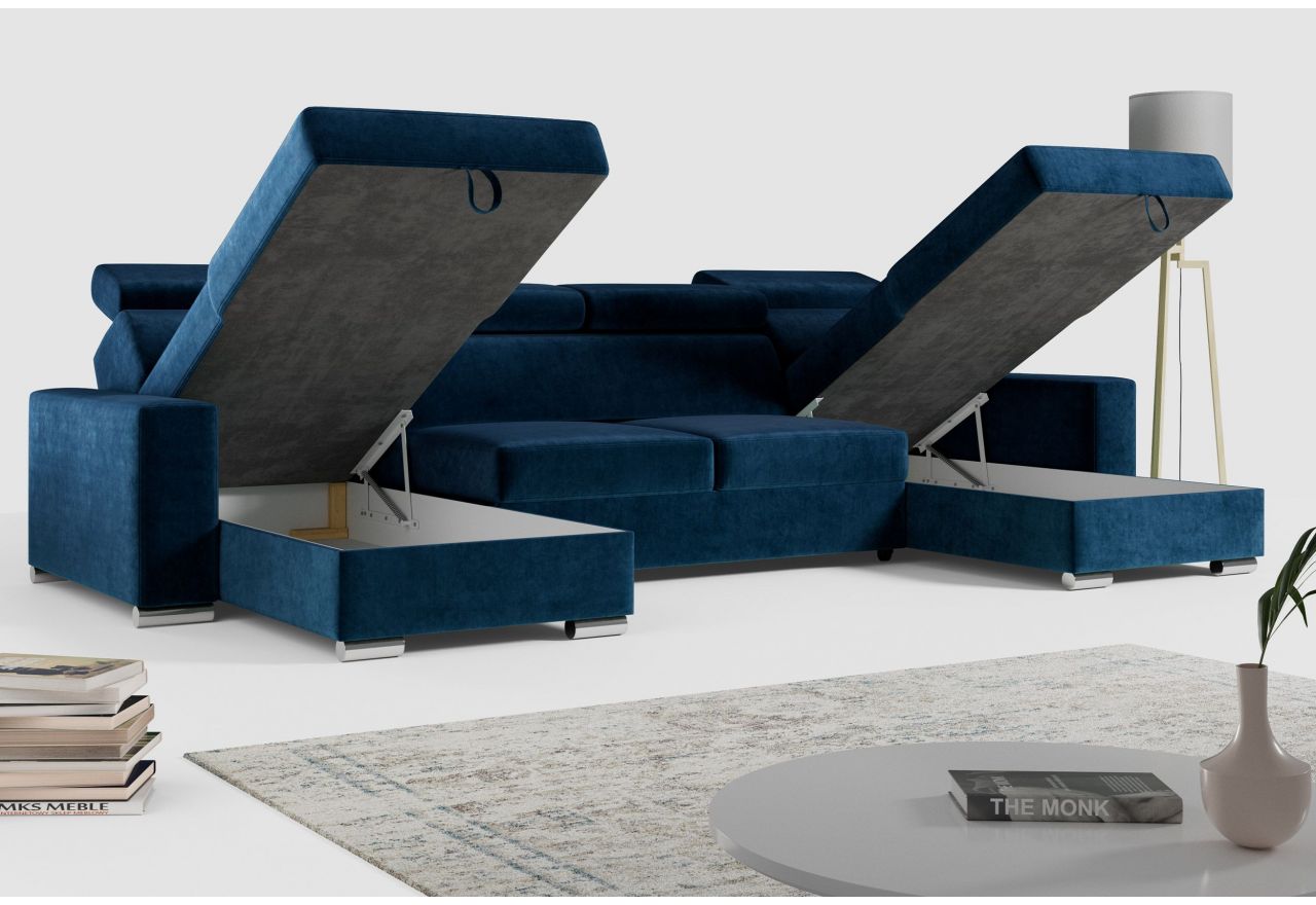 Narożnik FOX U - Monolith 77 - granatowy - OUTLET