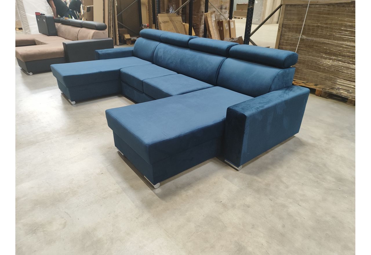 Narożnik FOX U - Monolith 77 - granatowy - OUTLET