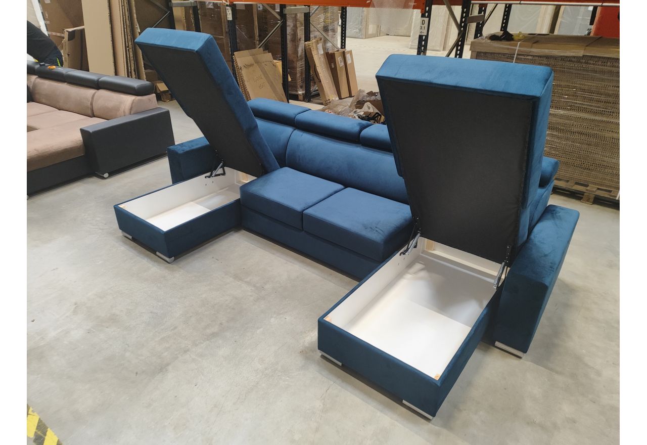 Narożnik FOX U - Monolith 77 - granatowy - OUTLET