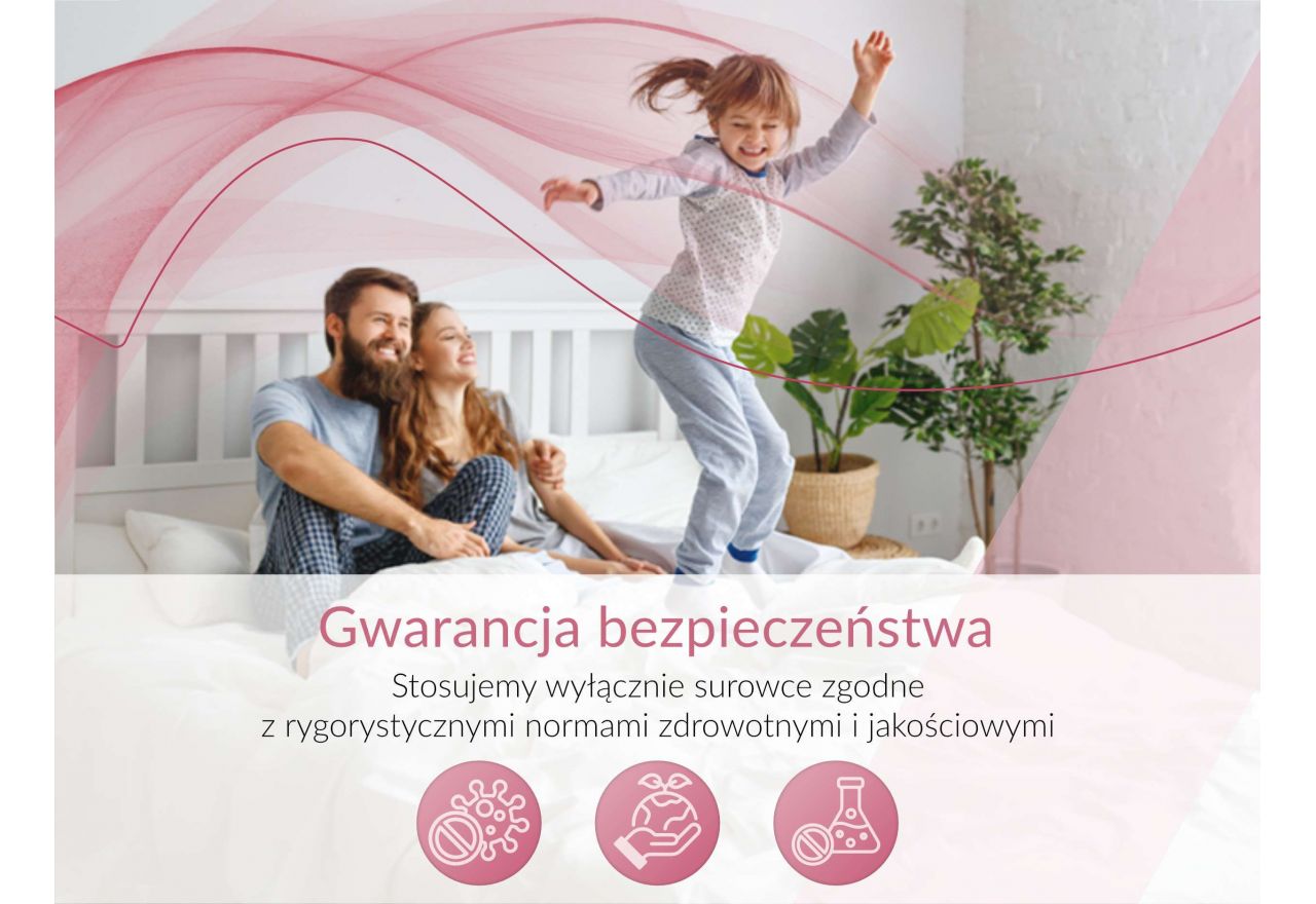 Materac piankowy DIVO 160x200 cm - H2 - pokrowiec LUX