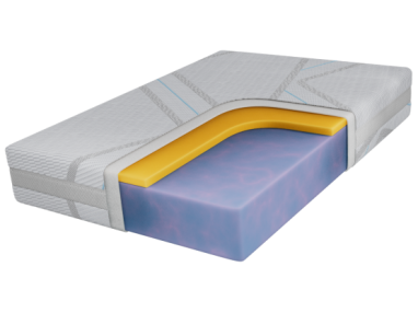Materac piankowy DIVO 140x200 cm - H2 - pokrowiec LUX