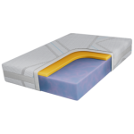 Materac piankowy DIVO 140x200 cm - H2 - pokrowiec LUX