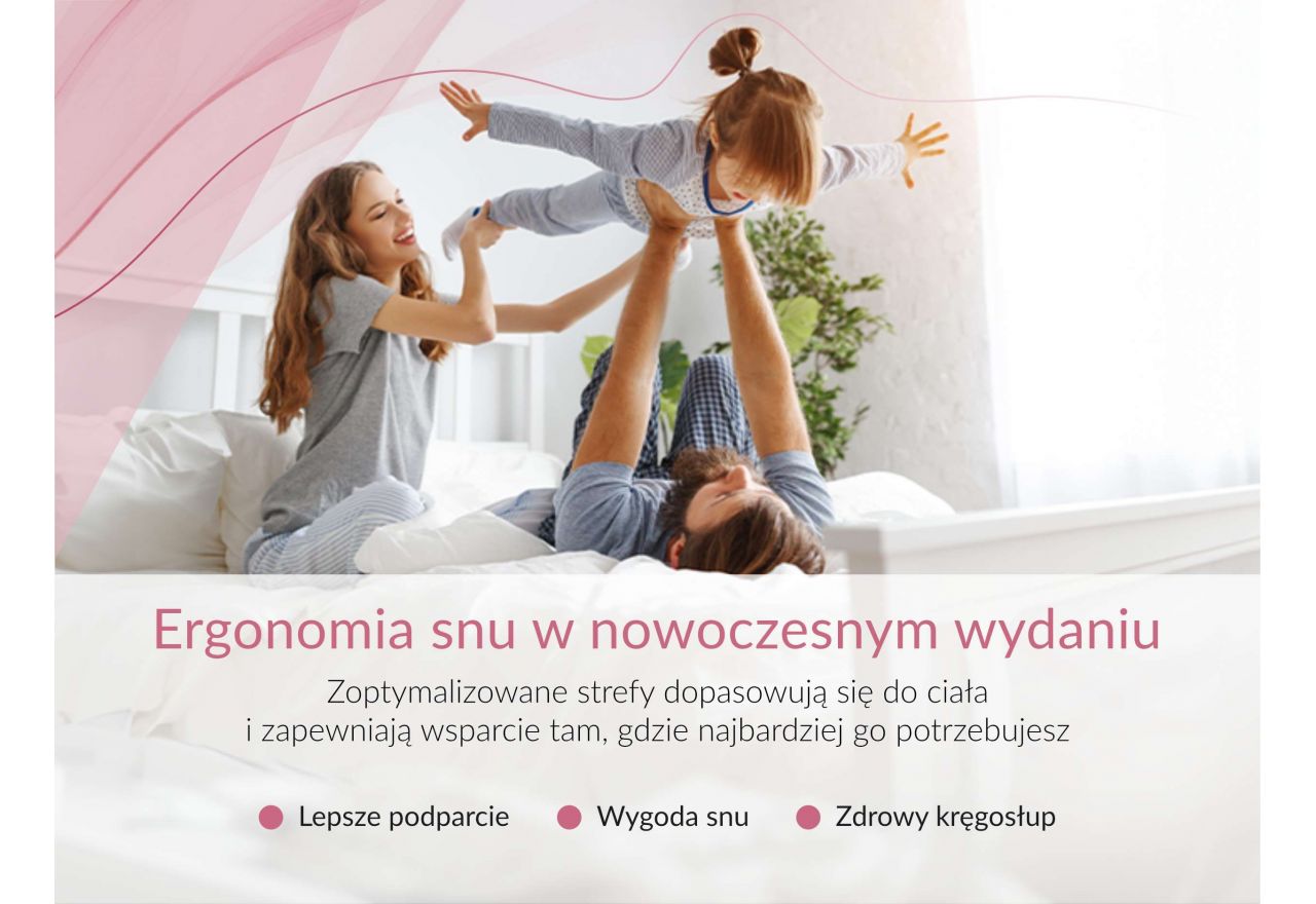 Materac piankowy DIVO 140x200 cm - H2 - pokrowiec LUX