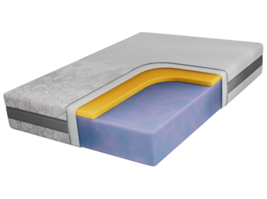 Materac piankowy DIVO 200x200 cm - H2 - pokrowiec APRI