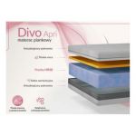 Materac piankowy DIVO 90x200 cm - H2 - pokrowiec APRI